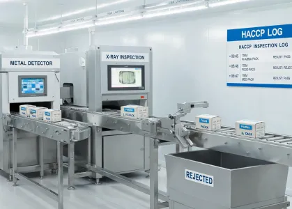 Food and pharma inspection conveyor