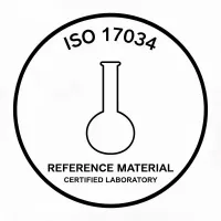 ISO 17034 reference material badge